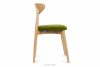 RABI Dřevěná židle dub a zelený velur olivový/světlý dub - obrázek 4