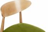 RABI Dřevěná židle dub a zelený velur olivový/světlý dub - obrázek 6