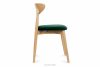 RABI Lahvově zelené dřevěné židle dub sametový 2ks Tmavě zelená/světlý dub - obrázek 5