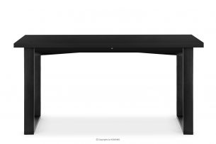 CETO, https://konsimo.cz/kolekce/ceto/ Stół w stylu loftowym rozkładany matowy czarny czarny - obrázek