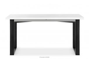 CETO, https://konsimo.cz/kolekce/ceto/ Stół w stylu loftowym rozkładany matowy biały biały - obrázek