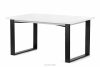 CETO Stół w stylu loftowym rozkładany matowy biały biały - obrázek 3