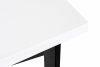 CETO Stół w stylu loftowym rozkładany matowy biały biały - obrázek 4