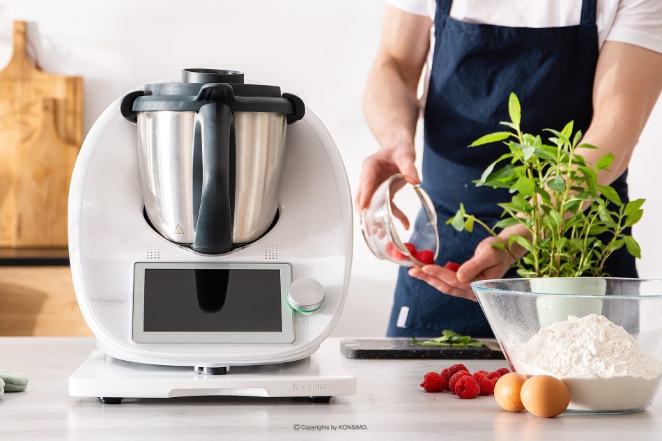 COQUERE Dřevěný dok Thermomix bílý bílá - obrázek 1