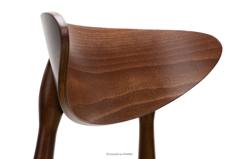 RABI Dřevěná židle střední ořech zelený velur zelená/ořech střední - obrázek 7