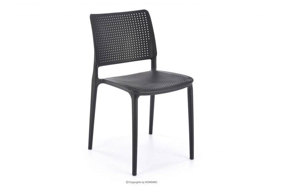 COPELLA Moderní zahradní židle černá černá - obrázek 0