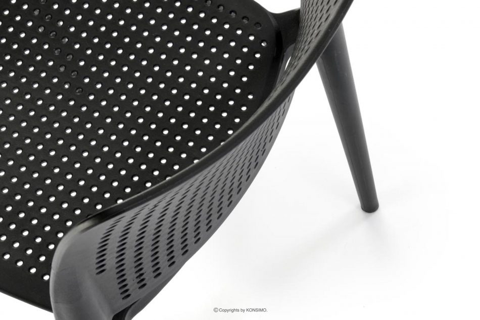 COPELLA Moderní zahradní židle černá černá - obrázek 6