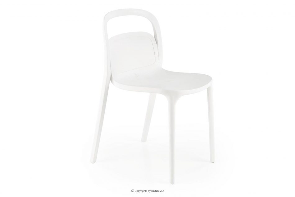 FENOKE Bílá moderní židle na terasu bílá - obrázek 0