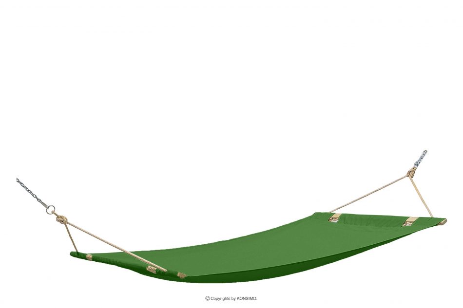 LENGER Dřevěná zahradní houpací síť s rámem zelená - obrázek 5