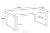 TRIBO Ocelový zahradní stůl v loftovém stylu černý černá - obrázek 7
