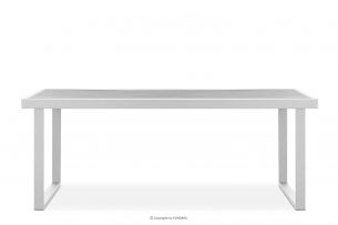 FRENA, https://konsimo.cz/kolekce/frena/ Ocelový zahradní stůl v loftovém stylu bílý bílá - obrázek