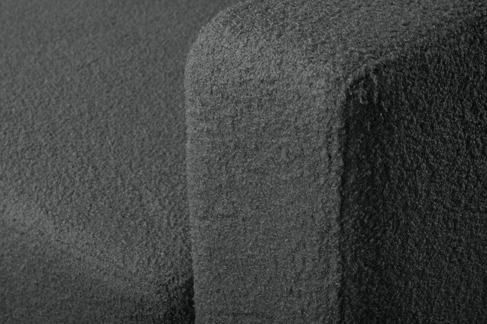 RUVIS Boucle třímístná pohovka třímístná tmavě šedá tmavě šedá - obrázek 6