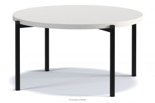 GERIS, https://konsimo.cz/kolekce/geris/ Konferenční stolek s bílou deskou v loftovém stylu bílý matný - obrázek