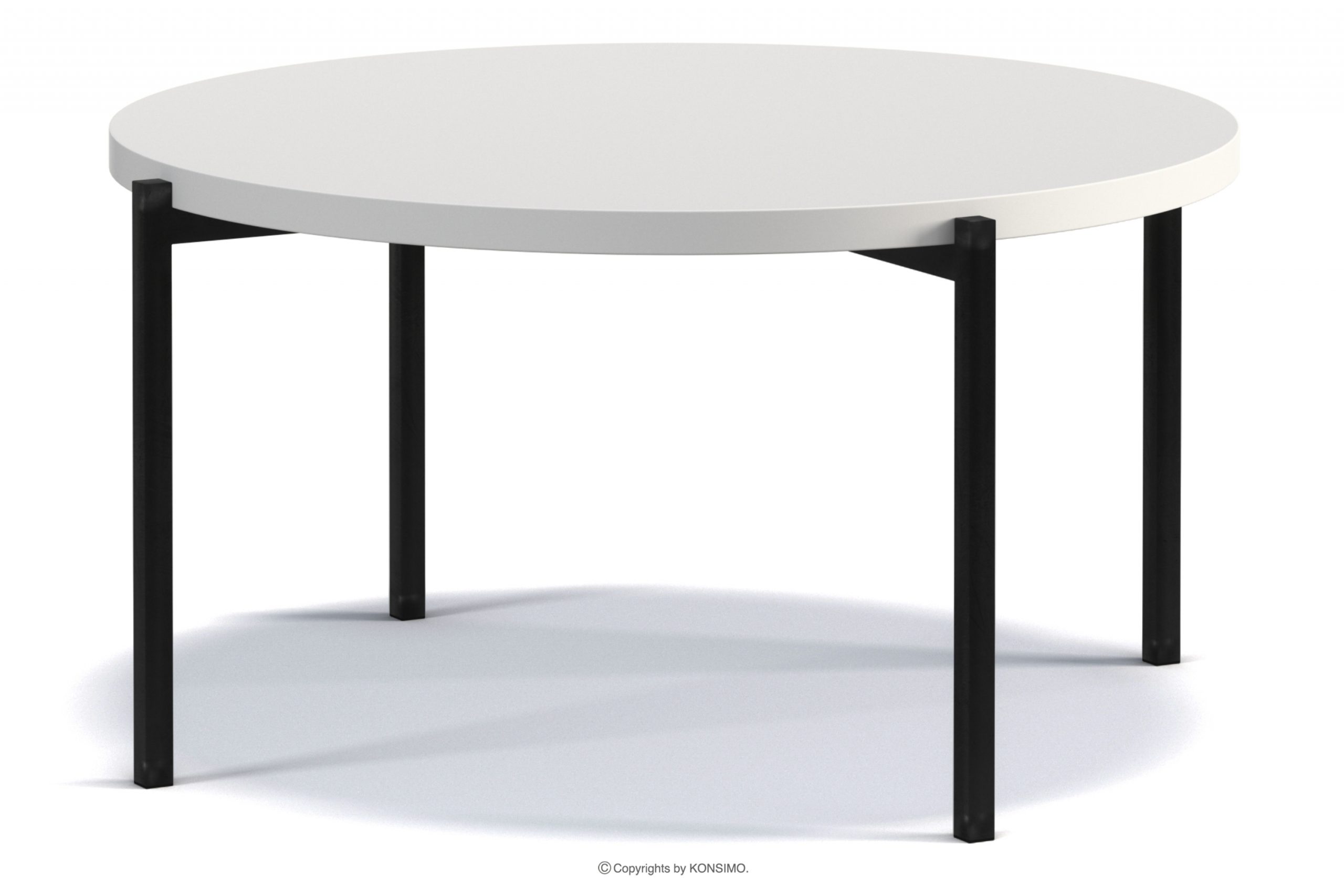 Konferenční stolek s bílou deskou v loftovém stylu