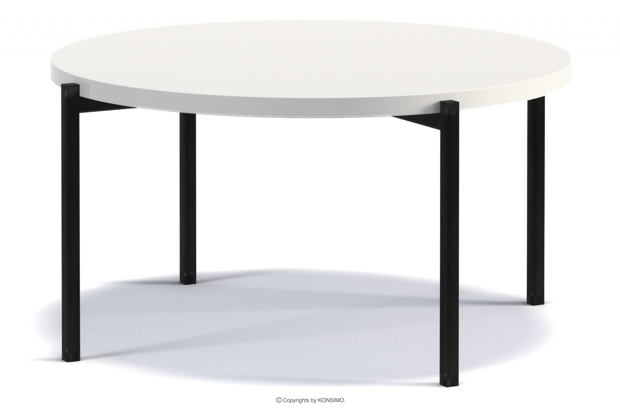 Konferenční stolek s bílou lesklou deskou
