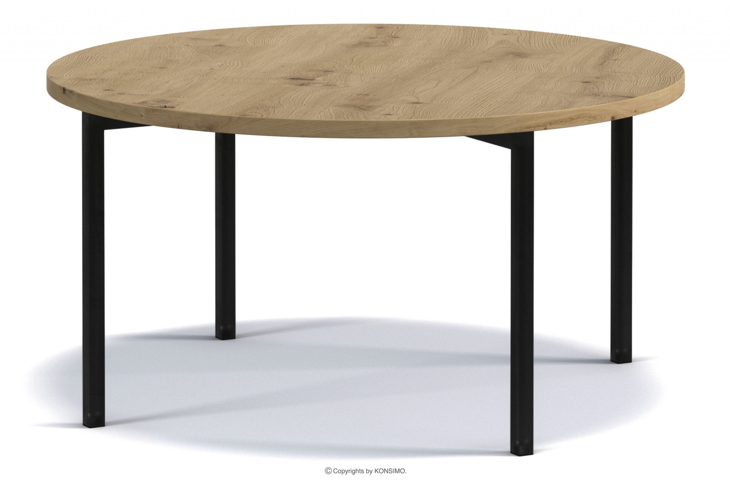 Konferenční stolek do obývacího pokoje v industriálním stylu dub artisan