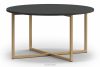 RUFES Konferenční stolek na zlatých nohách v antracitovém stylu glamour antracit - obrázek 1