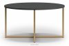 RUFES Konferenční stolek na zlatých nohách v antracitovém stylu glamour antracit - obrázek 3