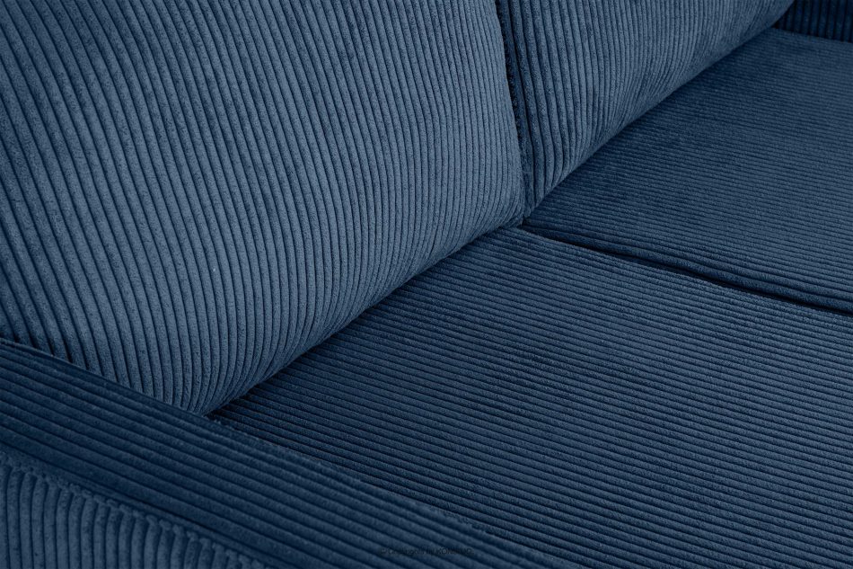INVIA Manšestrová loft pohovka dvoumístná tmavě modrá tmavě modrá - obrázek 9