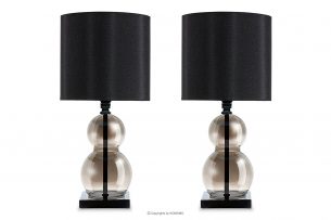 RILA, https://konsimo.cz/kolekce/rila/ Elegantní stolní lampa 2ks stříbrná/černá - obrázek
