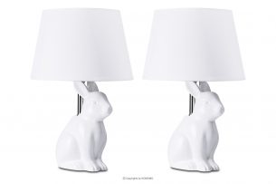 LEPUS, https://konsimo.cz/kolekce/lepus/ Stolní lampa s králíkem 2ks bílá - obrázek
