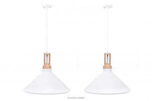 TRIAN, https://konsimo.cz/kolekce/trian/ Skandinávská závěsná lampa bílá 2ks bílá - obrázek