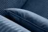 STRALIS Křeslo ušák v manšestrové látce s polštářem ze sametu tmavě modré barvy tmavě modrá - obrázek 8