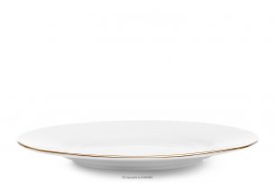 MUSCARI, https://konsimo.cz/kolekce/muscari/ Elegantní jídelní talíř zlatá linie zlatá linka - obrázek