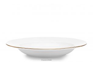 MUSCARI, https://konsimo.cz/kolekce/muscari/ Elegantní hluboký talíř zlatá linie zlatá linka - obrázek