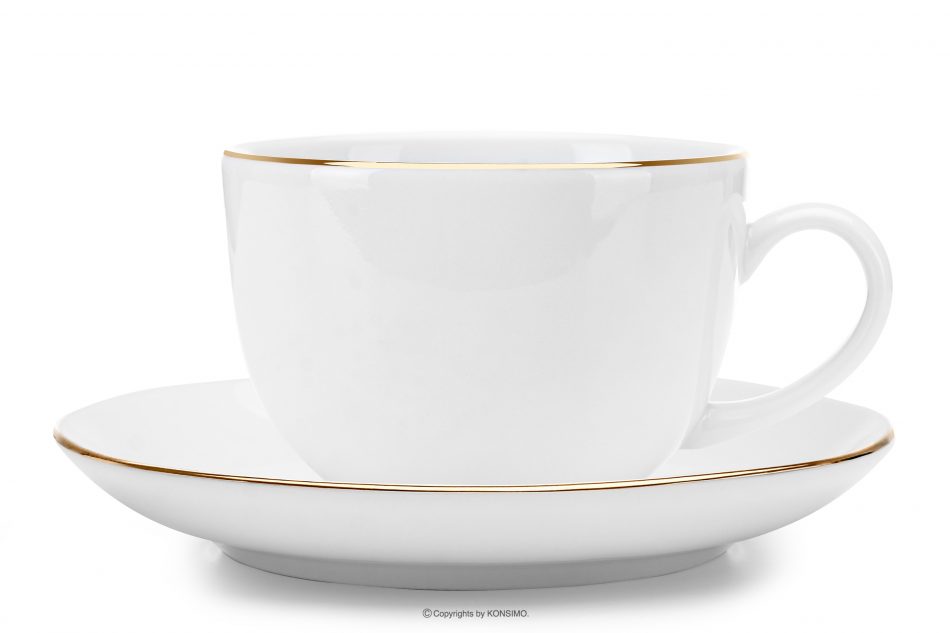 MUSCARI Elegantní kávová souprava. 6 osob (18ks) zlatá linie zlatá linka - obrázek 5