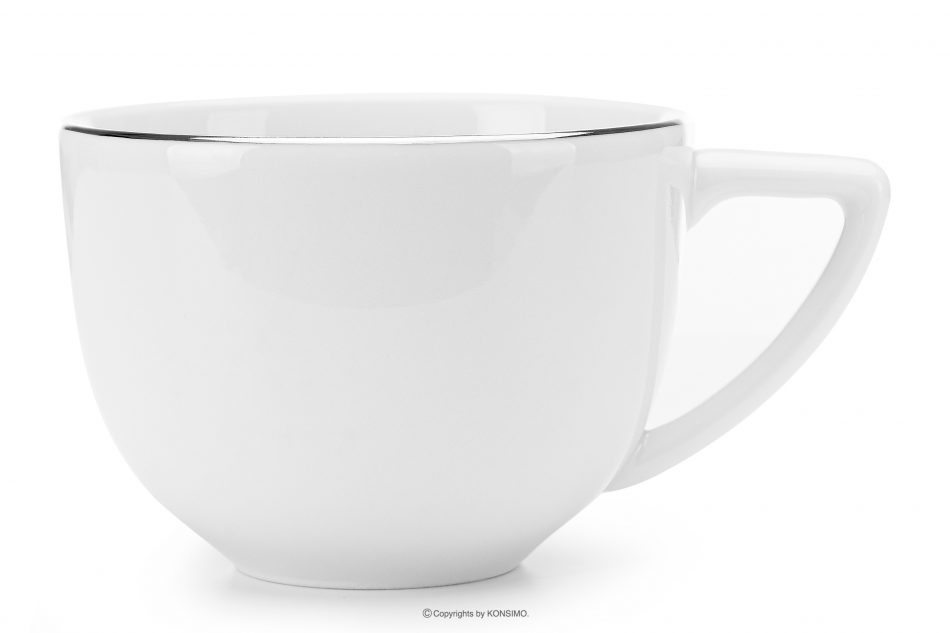 CARLINA Elegantní šálek na kávu s podšálkem 6 osob (12 el.) platinová linie platinová linka - obrázek 1