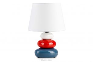 SALU, https://konsimo.cz/kolekce/salu/ Moderní barevná noční lampička tmavě modrá/červená/bílá - obrázek