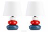 SALU Moderní barevná noční lampička 2ks námořnická modř/červená/bílá - obrázek 1