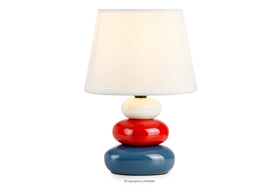 SALU Moderní barevná noční lampička 2ks námořnická modř/červená/bílá - obrázek 2