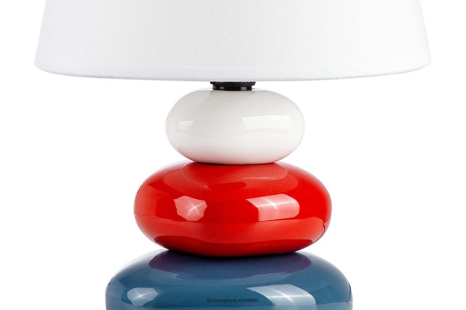 SALU Moderní barevná noční lampička 2ks námořnická modř/červená/bílá - obrázek 3