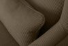 STRALIS Manšestrové manšestrové křeslo na dřevěných nohách studená hnědá studená hnědá - obrázek 6