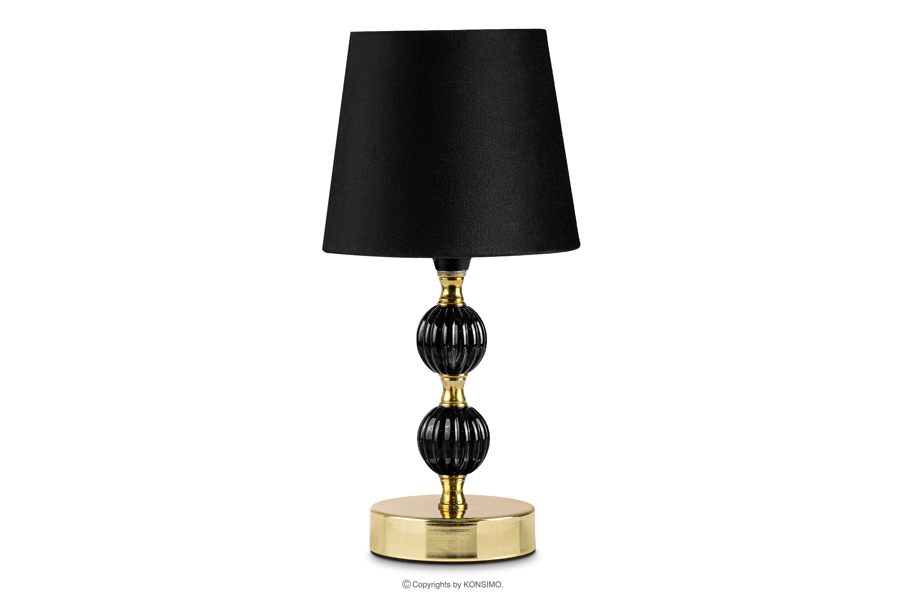 Elegantní černo-zlatá stolní lampa