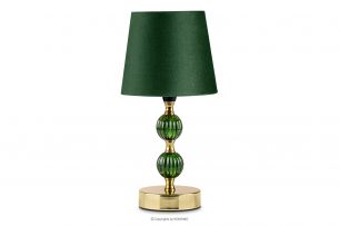 VULGA, https://konsimo.cz/kolekce/vulga/ Elegantní stolní lampa tmavě zelená/zlatá tmavě zelená/zlatá - obrázek