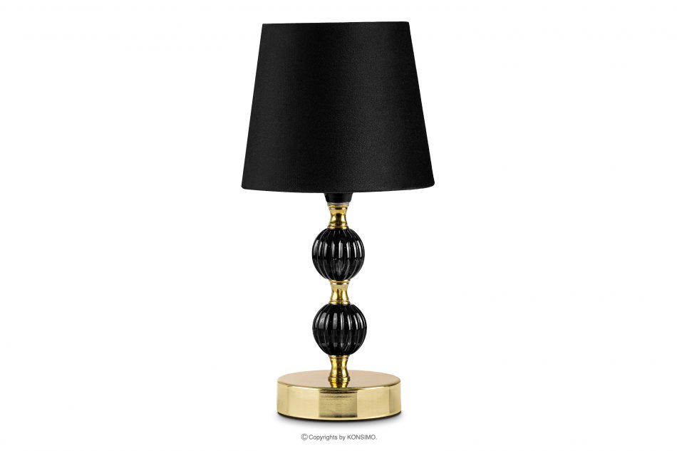 VULGA Elegantní stolní lampa tmavě zelená/zlatá 2ks černá/zlatá - obrázek 2