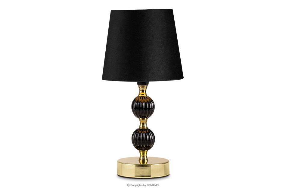 VULGA Elegantní stolní lampa tmavě zelená/zlatá 2ks černá/zlatá - obrázek 3
