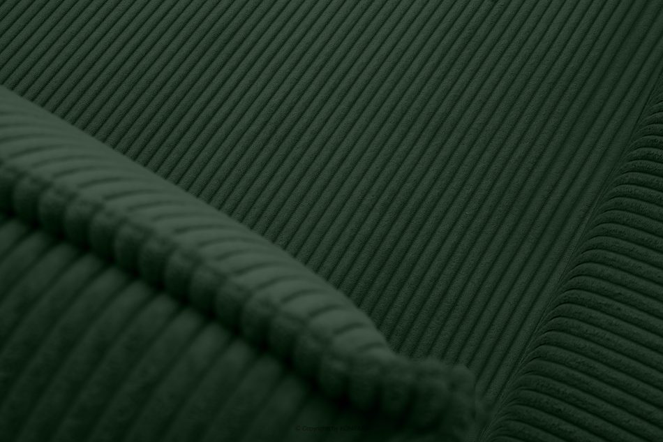 NAPI Velká rohová sedací souprava, tmavě zelený manšestr, pravý/levý tmavozelený - obrázek 11
