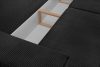 NAPI Trojmístná rozkládací pohovka s úložným prostorem na ložní prádlo tmavě šedá tmavošedý - obrázek 11