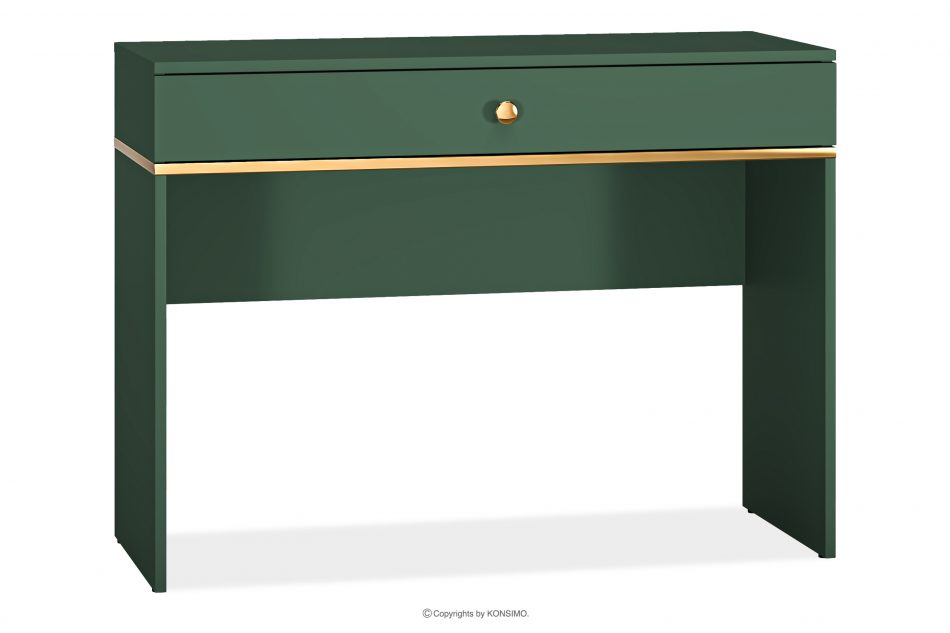 ARICIA Zelený psací stůl se zásuvkou zelená - obrázek 0