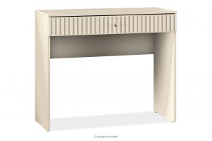 DROMA, https://konsimo.cz/kolekce/droma/ Elegantní psací stůl se zásuvkou v krémové barvě krém - obrázek