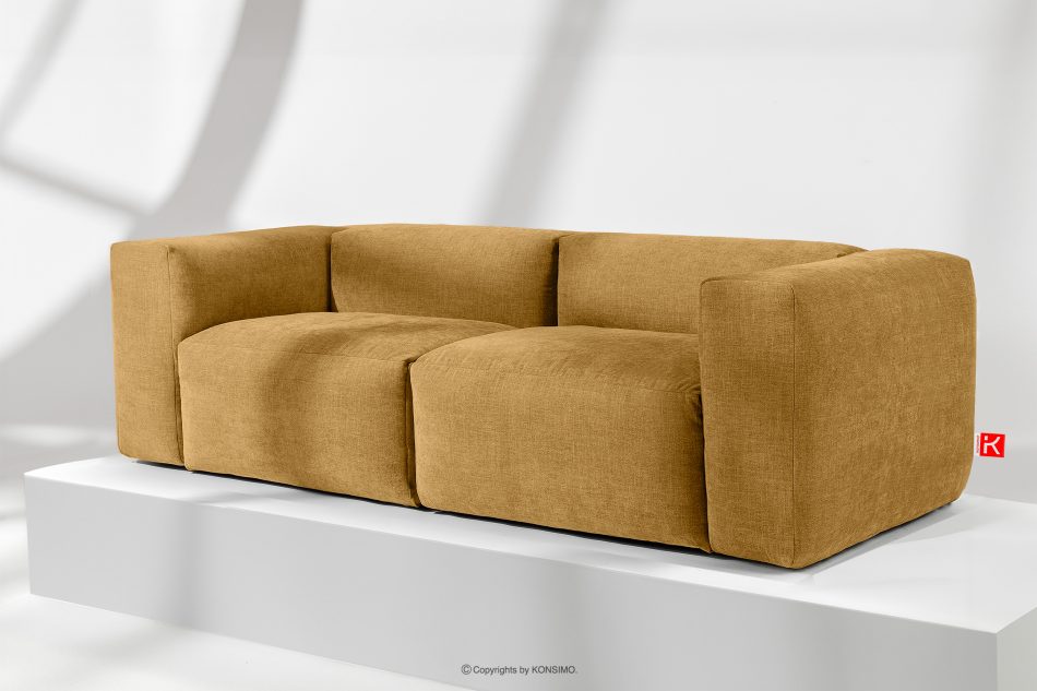 BUFFO Medová pletená obývací sedačka obláček medová - obrázek 1