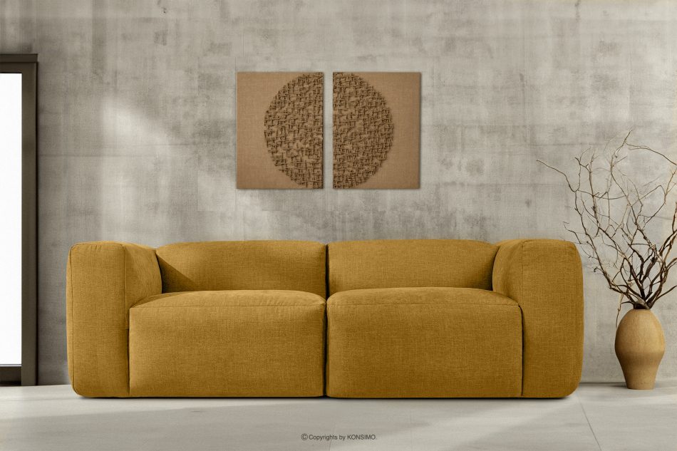 BUFFO Medová pletená obývací sedačka obláček medová - obrázek 12
