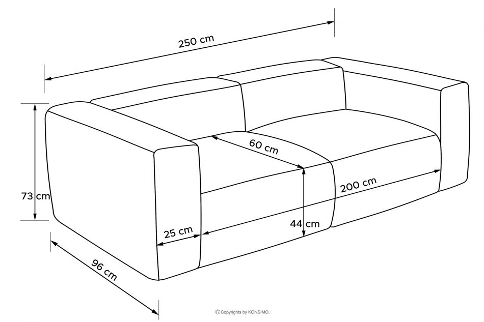 BUFFO Oplétaná obývací sedačka látka obláček mořská námořní - obrázek 13