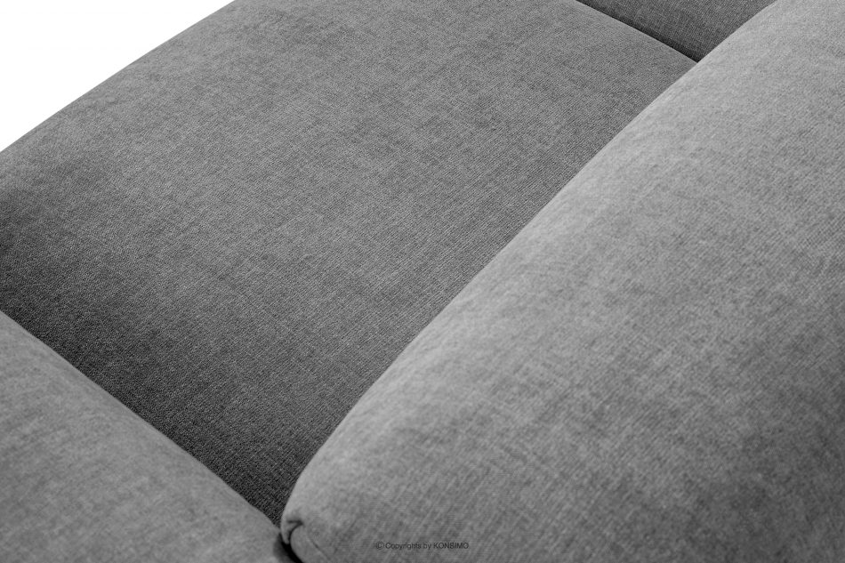 BUFFO Modulární rohová sedací souprava do obývacího pokoje z tkané látky světle šedé vpravo světle popelavý - obrázek 4