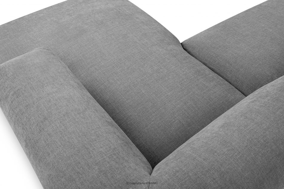 BUFFO Modulární rohová sedací souprava do obývacího pokoje z tkané látky světle šedé vpravo světle popelavý - obrázek 7