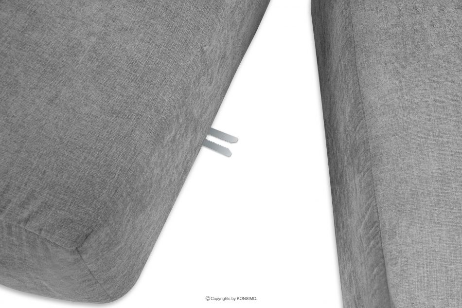 BUFFO Modulární rohová sedací souprava do obývacího pokoje z tkané látky světle šedé vpravo světle popelavý - obrázek 10